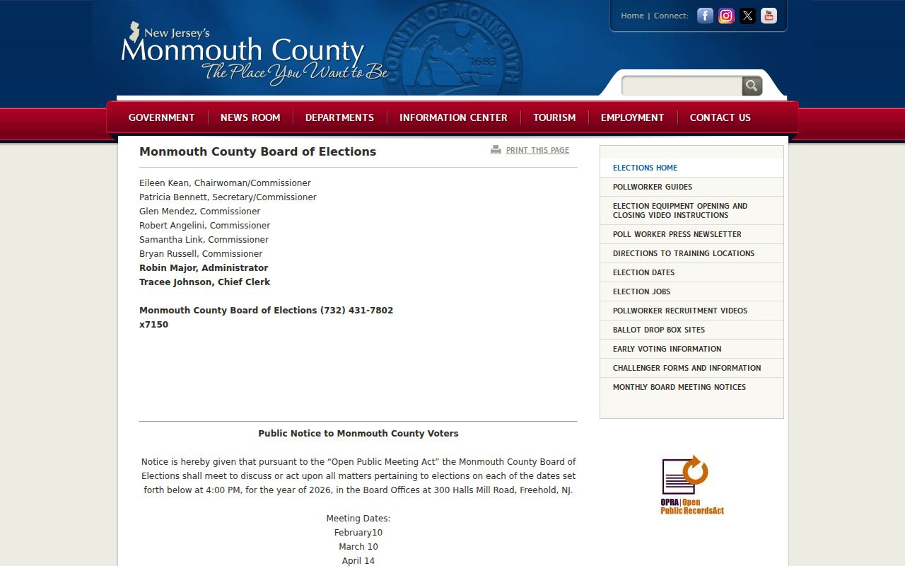 Manalapan neighbors Monmouth County Board of Elections source