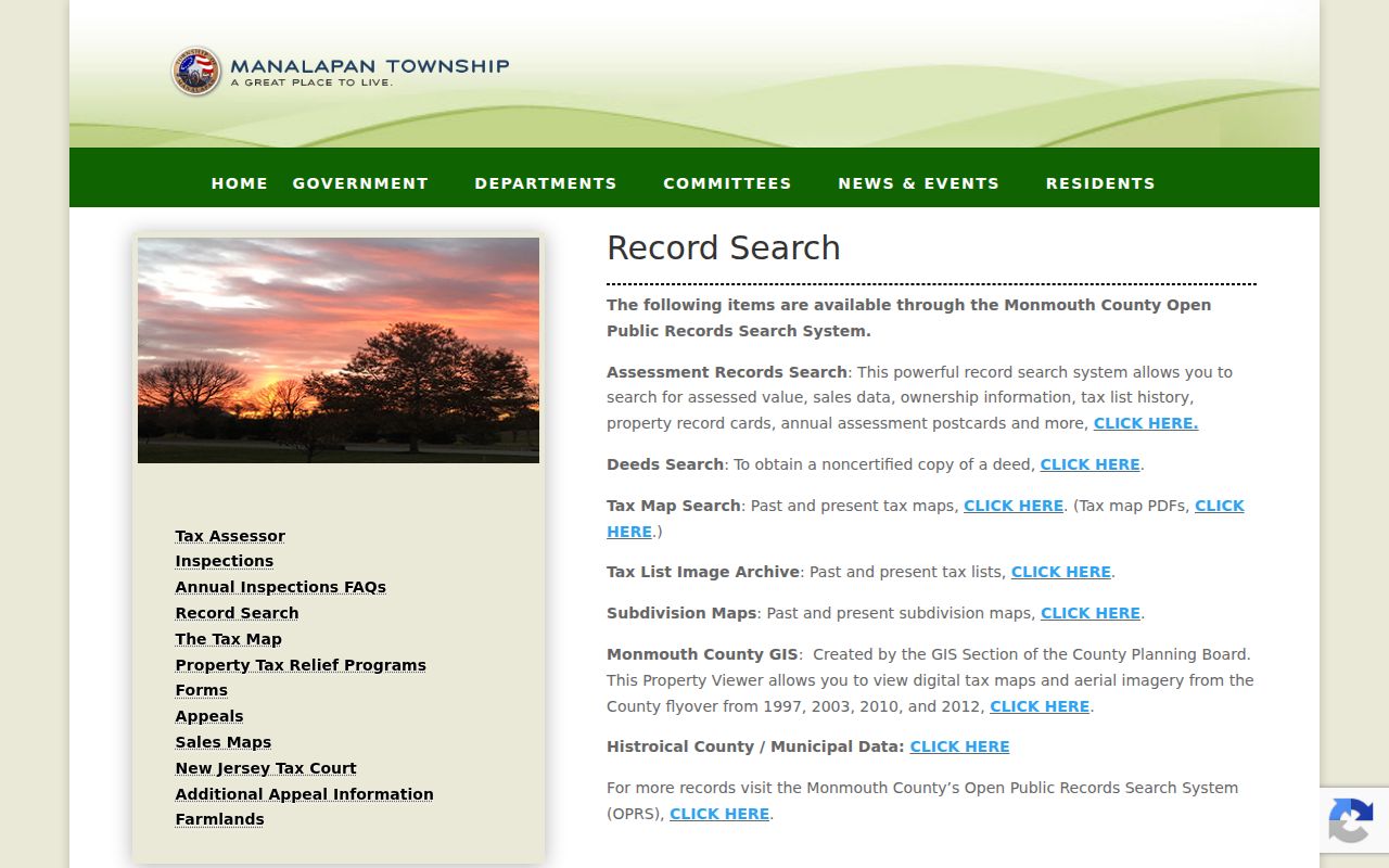 Manalapan street directory assessor record-search gateway