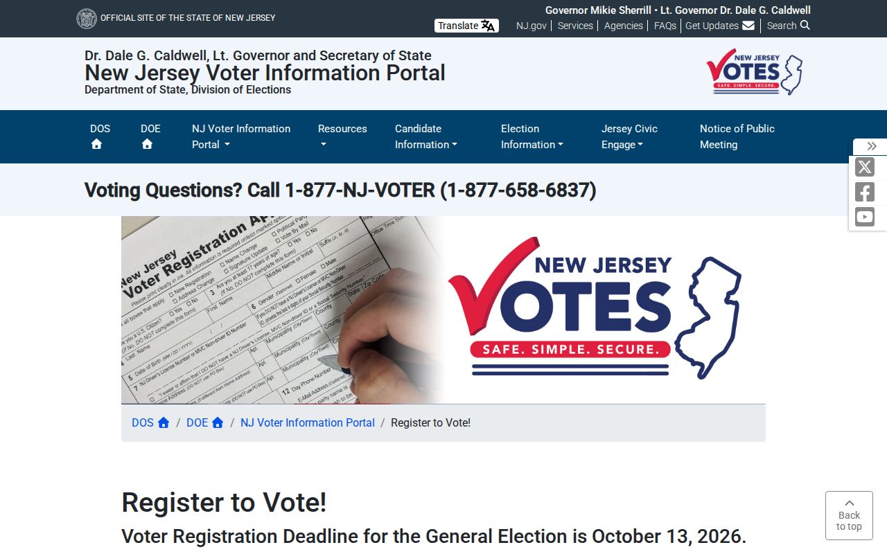 Manalapan ZIP code research limit shown by New Jersey voter-registration guidance